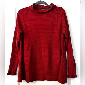 Eileen fisher Striped Mock Neck sweater